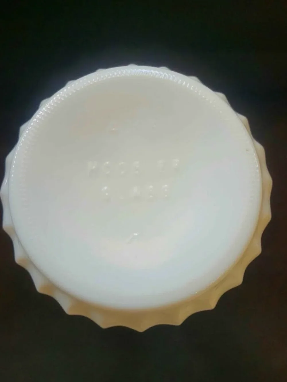 Vintage Hoosier Glass White Milk Glass Bud Vase #4096
